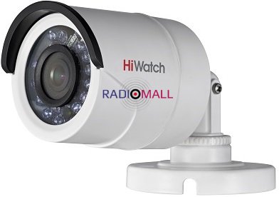 Камера видеонаблюдения Hikvision HiWatch DS-T200 (B) 3.6-3.6мм HD-CVI HD-TVI цветная корп.:белый