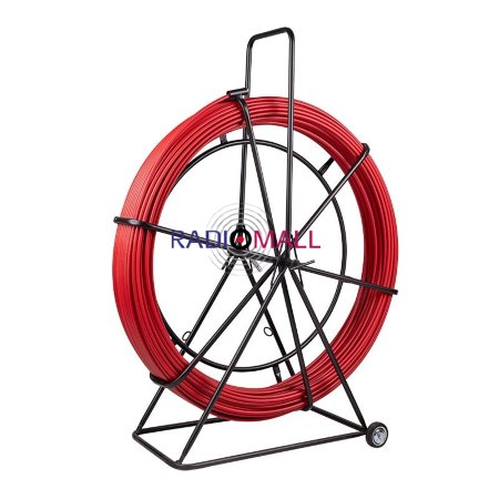 Протяжка кабельная (УЗК в тележке), стеклопруток d=11,0 мм, 100 м красная (47-1110)