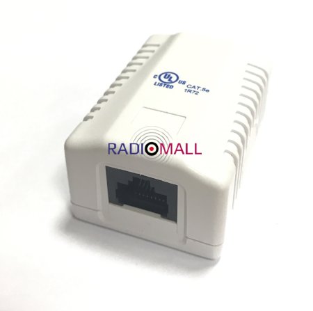 RJ-45-1 (8P8C) CAT5e, 1 выход (LISTED) компьютерная розетка