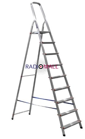 Стремянка 9-и ступенчатая (AM709)