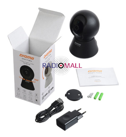 Видеокамера IP Digma DiVision 401 2.8-2.8мм цветная корп.:черный