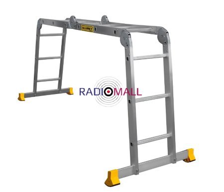 Лестница алюминиевая шарнирная (T433)