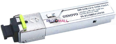 Модуль Osnovo SFP-S1SC12-G-1550-1310-I