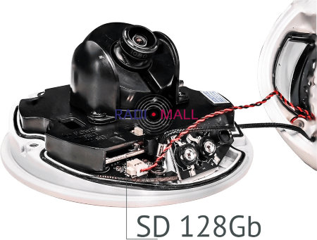 Видеокамера IP Trassir TR-D4121IR1 3.6-3.6мм цветная корп.:белый